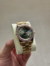SeikoJust Gold Diamond Olive Arabic