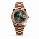 SeikoJust Gold Diamond Olive Arabic