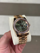 SeikoJust Gold Diamond Olive Arabic