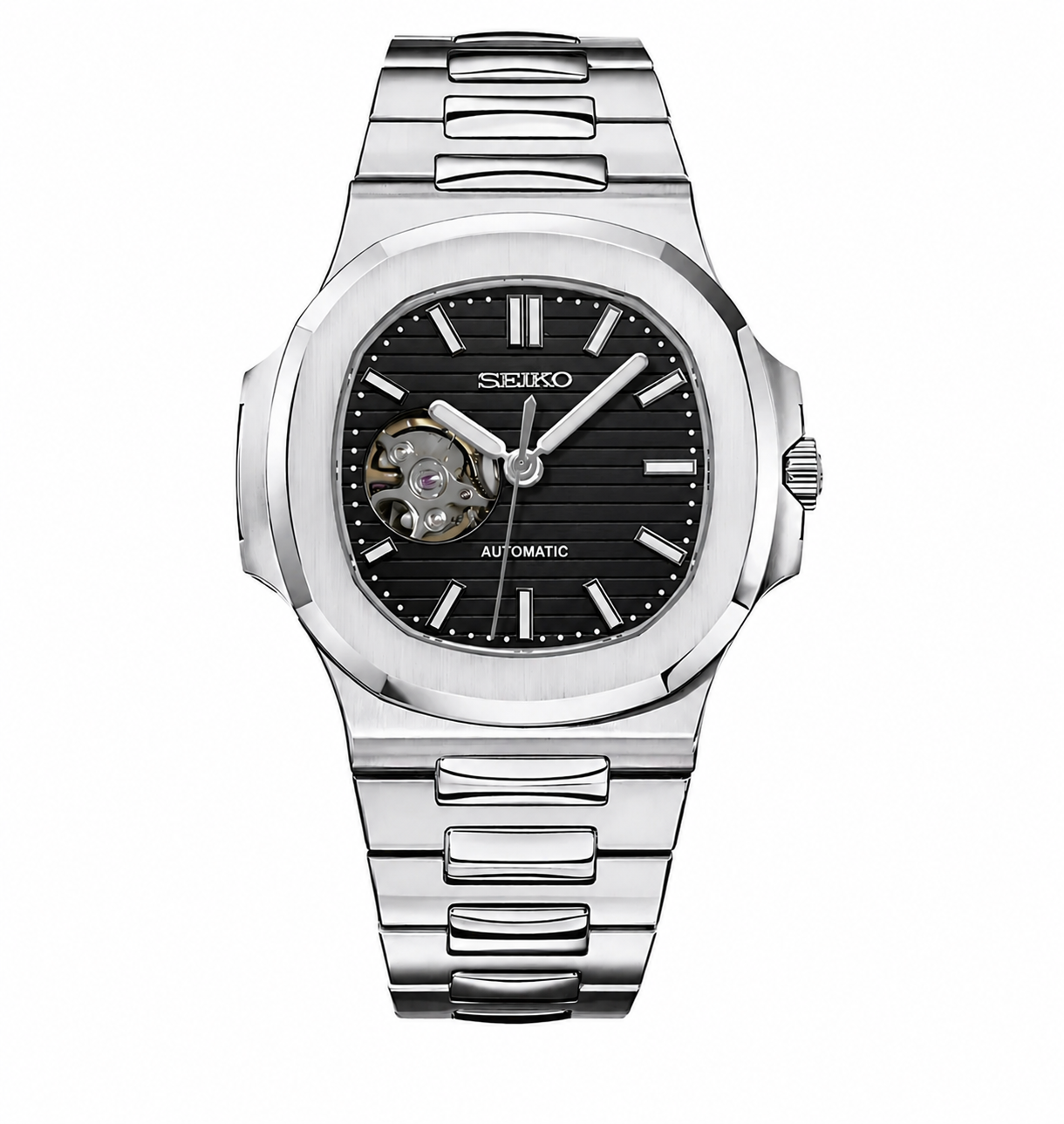 NAUTIKO BLACK OPEN MOVEMENT – The Horus Watches
